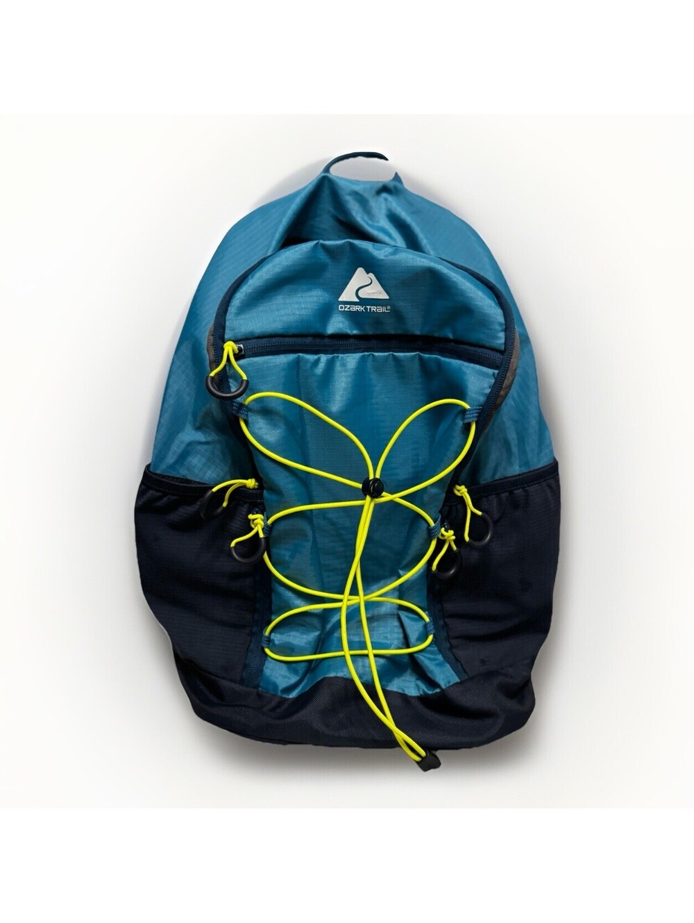 Ozark Trail Hiking Backpack Blue Daypack Lightweight Outdoor Bag Bungee Mesh
